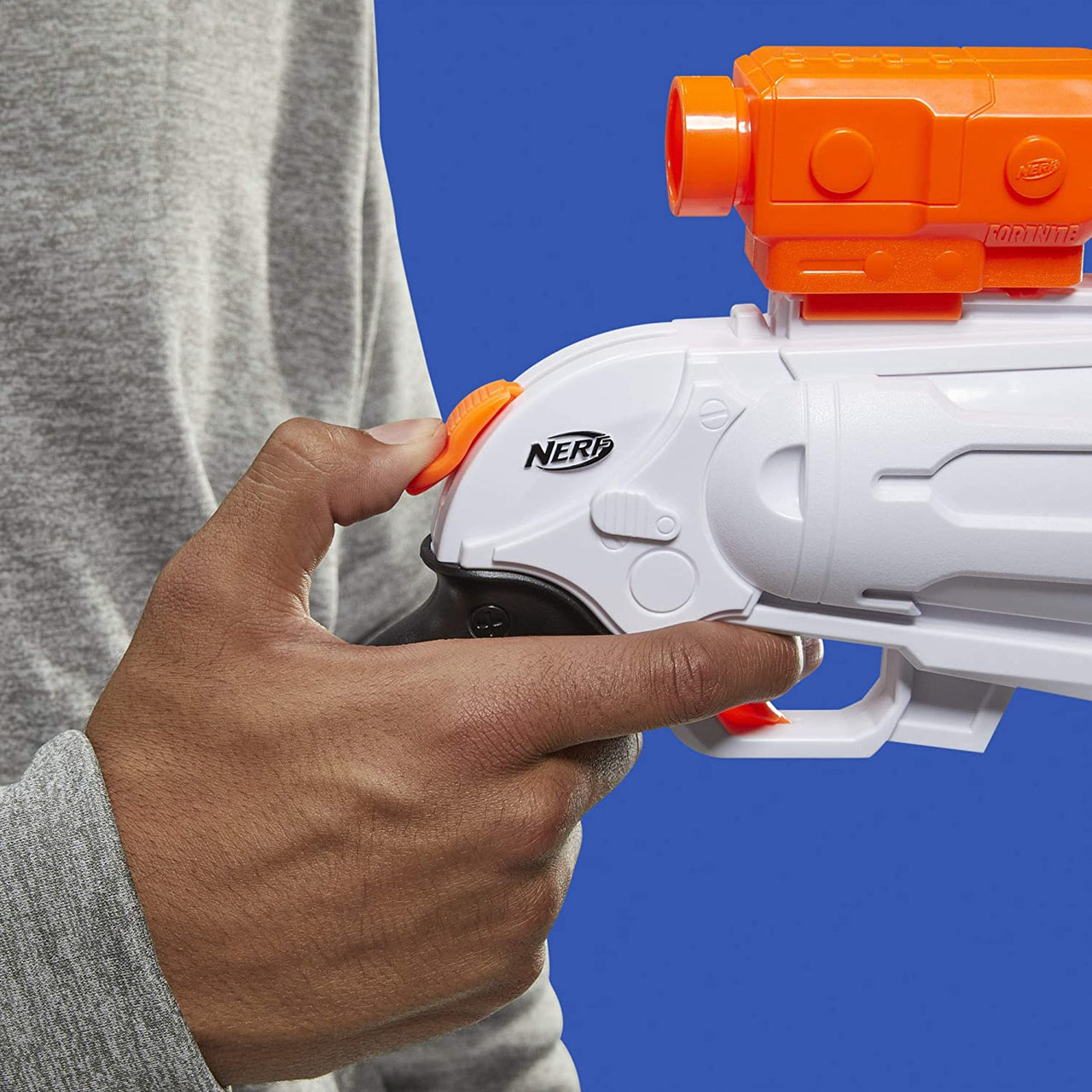 NERF Fortnite SR - Blaster de Acción Martillo con Dardos