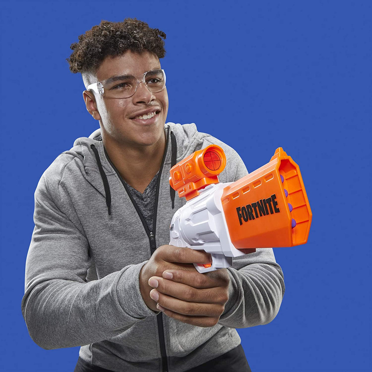 NERF Fortnite SR - Blaster de Acción Martillo con Dardos