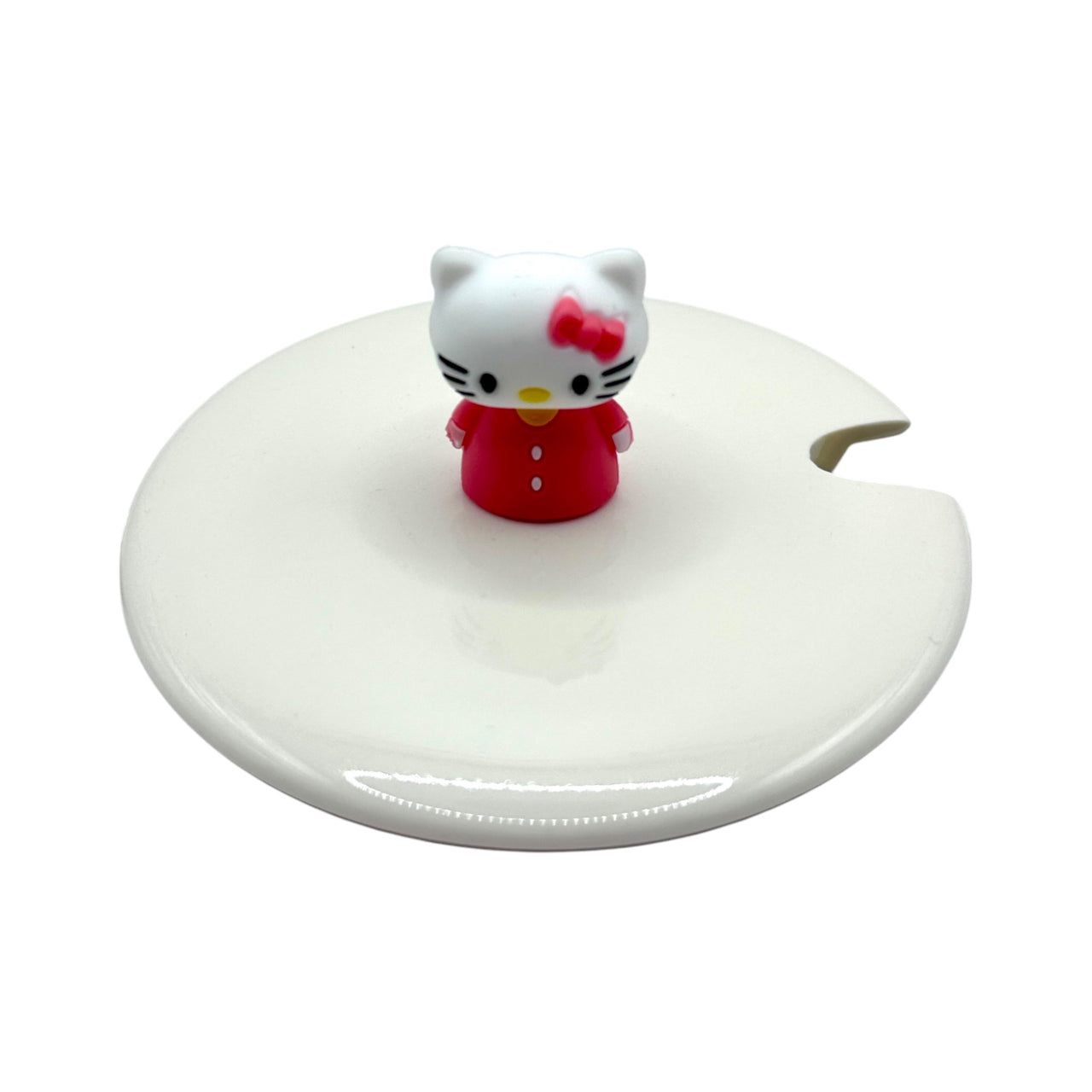 Taza de cerámica de Hello Kitty con tapa y cuchara